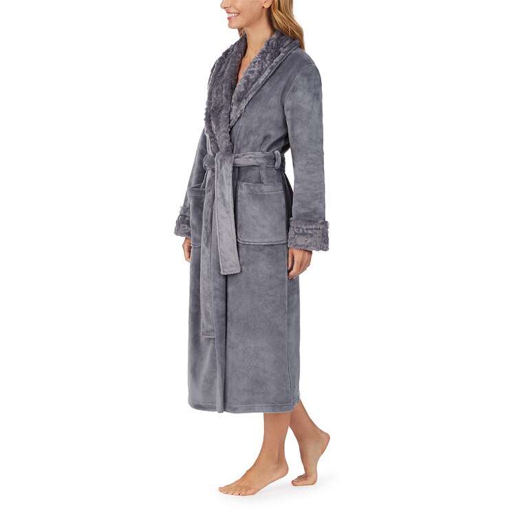 Carole Hochman Women's Plush Robe in Charcoal, Extra Large Costco UK