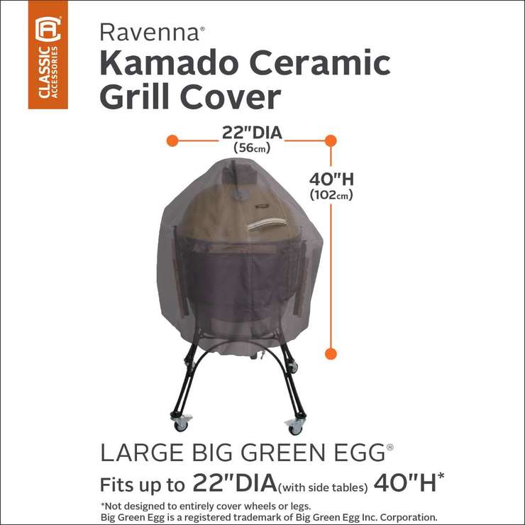 Classic Accessories Ravenna Large Ceramic Kamado Barbecue Cover Costco UK