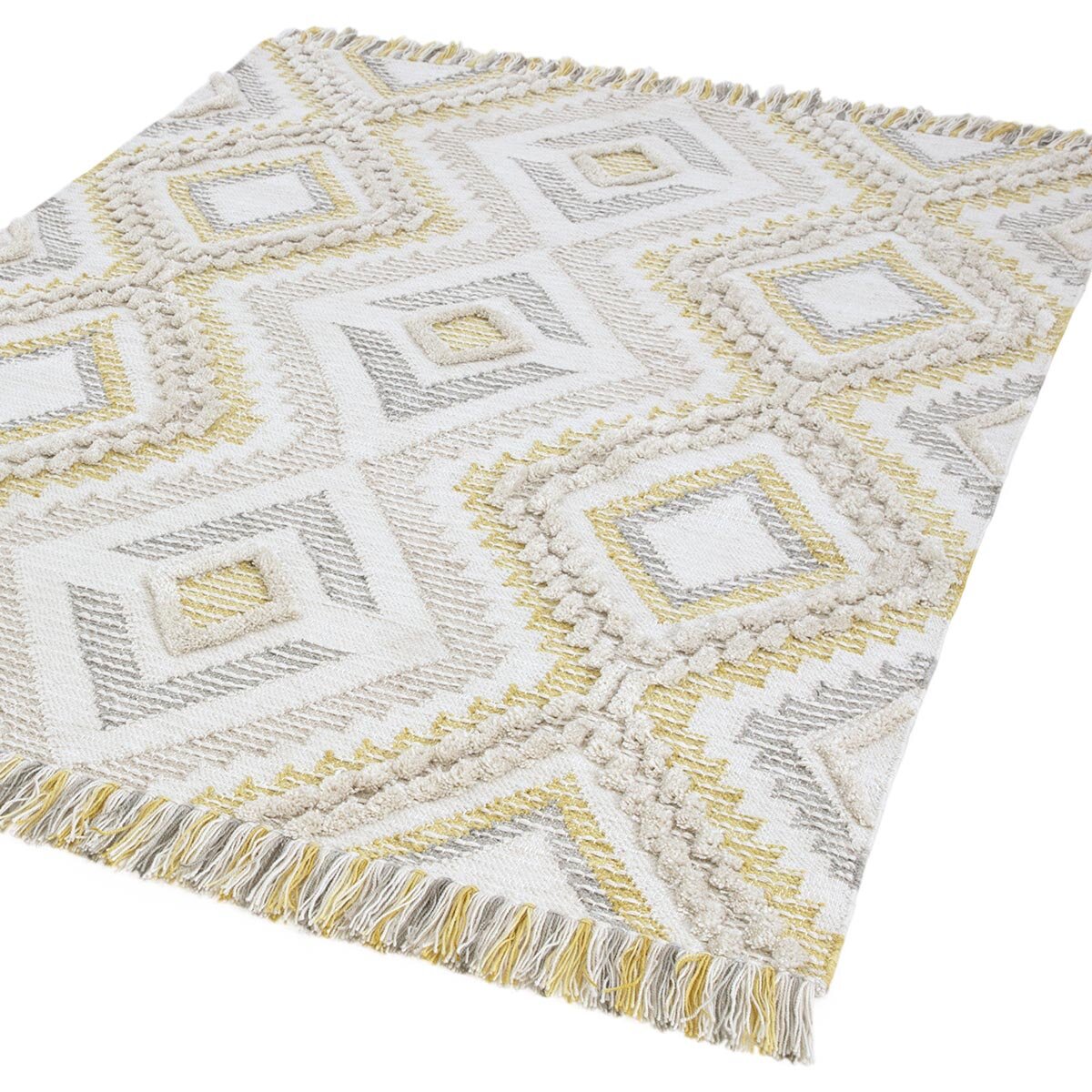 Carlton Hand Woven Indoor / Outdoor Rug in 3 sizes, Mustard