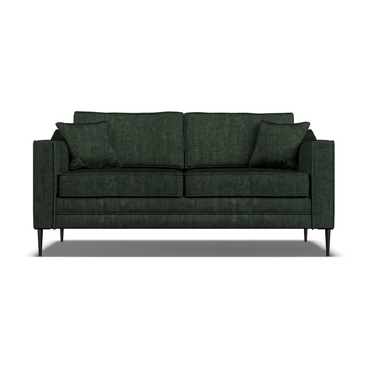 Aspen Velvet Large 2 Seater Sofa, Green Aspen Velvet Large 2 Seater Sofa, Green