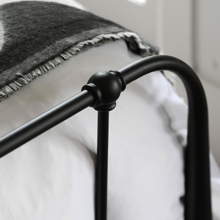 Gallery Loughton Black Metal Bed Frame, Double Gallery Loughton Black Metal Bed Frame, Double