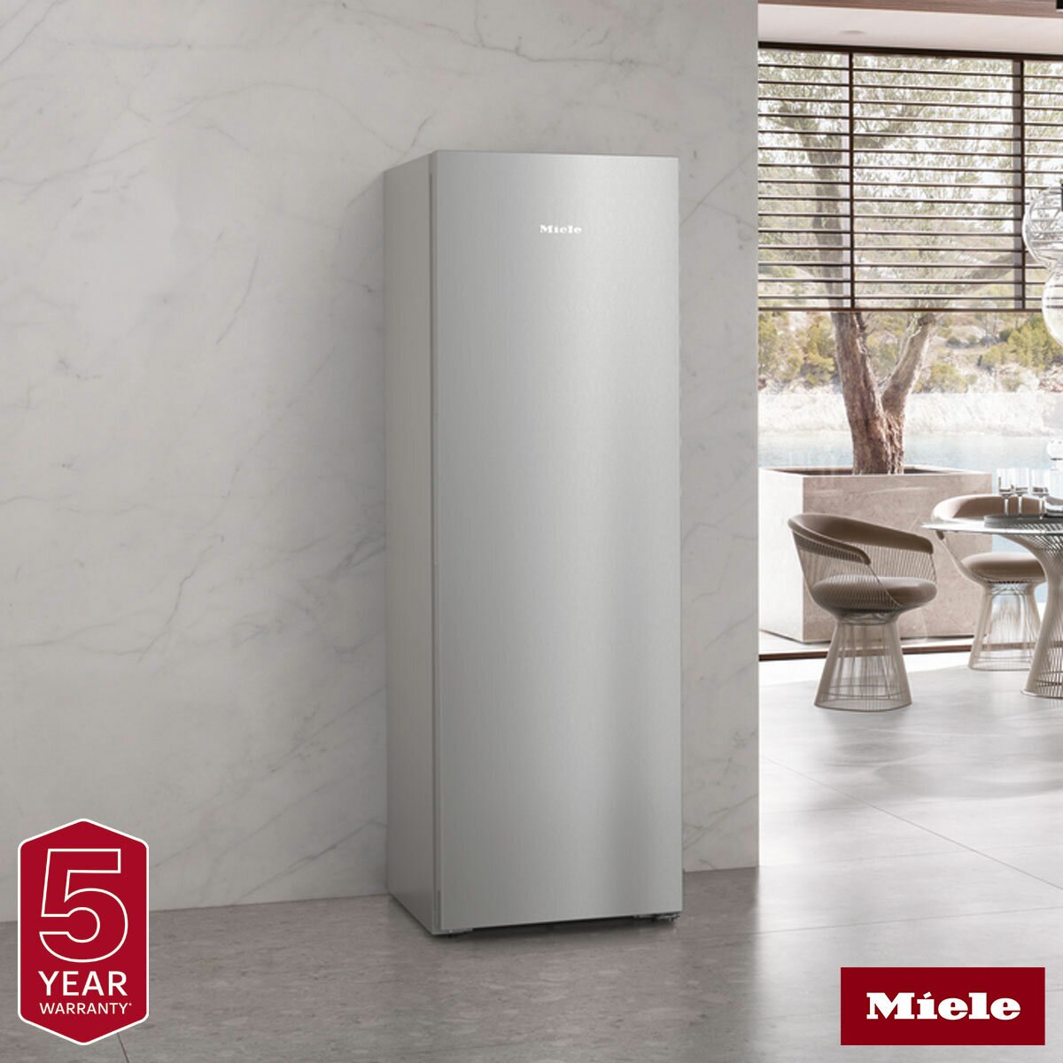 Miele KD 4383 DD Fridge, D Rated in Clean Steel