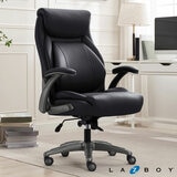 La-Z-Boy Air Lumbar Manager's Office Chair with Flip Up Arms, Black La-Z-Boy Air Lumbar Manager's Office Chair with Flip Up Arms, Black