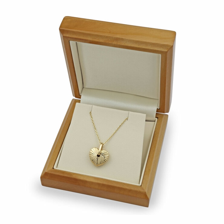 14ct Yellow Gold Textured Heart Drop Pendant 14ct Yellow Gold Textured Heart Drop Pendant