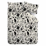 Catherine Lansfield Black Enchanted Witchcraft Single Duvet Cover Set