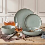 Over & Back Stoneware Dinnerware Set, 16 Piece in 2 Colours Over & Back Stoneware Dinnerware Set, 16 Piece in 2 Colours