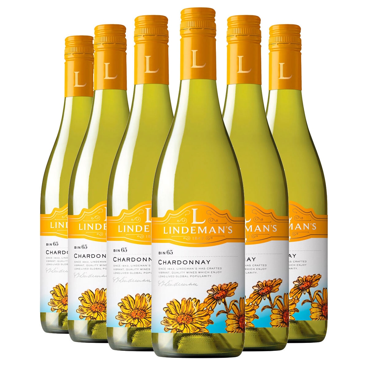 Lindeman's Bin 65 Chardonnay, 6 x 75cl