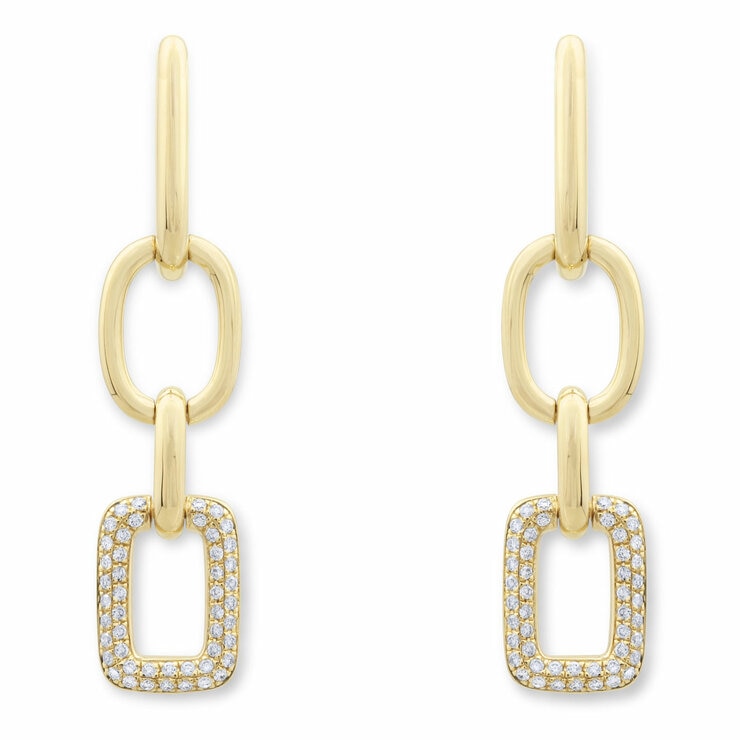 0.30ctw Round Brilliant Cut Diamond Earrings, 14ct Yellow Gold 0.30ctw Round Brilliant Cut Diamond Earrings, 14ct Yellow Gold