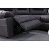 Lucca Grey Fabric Power Reclining Corner Sofa Lucca Grey Fabric Power Reclining Corner Sofa