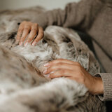 Dreamland Faux Fur Heated Throw in Husky Design on Costco.co.uk