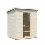 Eir (2,6m2 | 2,2x1,8m |44mm) Compact Garden Sauna Set Eir (2,6m2 | 2,2x1,8m |44mm) Compact Garden Sauna Set