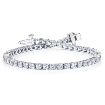 2.00ctw Round Brilliant Cut Diamond Tennis Bracelet, 18ct White Gold