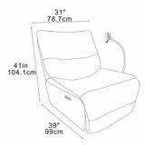 Armchair Beige Line Drawing