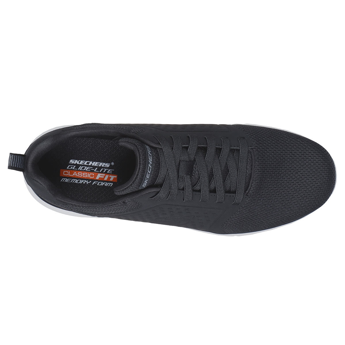 Skechers Men's Glide Lite Trainer in Black, Size 10