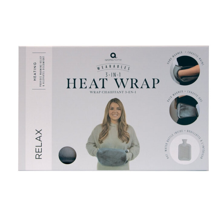 Aroma 3-IN-1 Heat Wrap in Grey Boxed