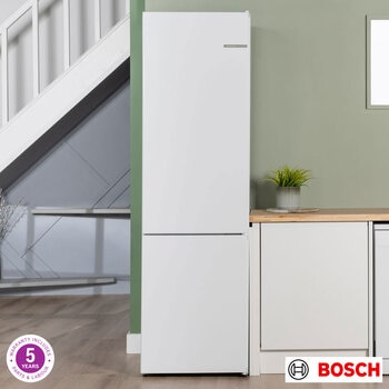 Bosch Series 4 KGN392WDFG, Fridge Freezer, D Rated in White