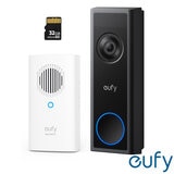 eufy C31 2K Smart Video Doorbell with 32GB Micro SD Card and Chime - No Monthly Fees