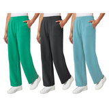 Mondetta Ladies Ribbed Wide Leg Trousers in 3 Colours & 4 Sizes