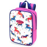 Micro Maxi Deluxe LED Purple Scooter with Small Pink Helmet and Unicorn Lunch Bag (5+ Years)