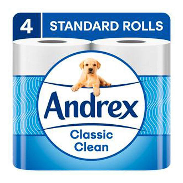 Andrex Classic Clean Toilet Roll, 4 Pack Andrex Classic Clean Toilet Roll, 4 Pack
