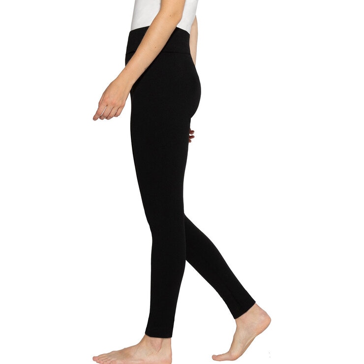 Ellen Reyes Fleece Lined Leggings 2 Pack in Black/Grey