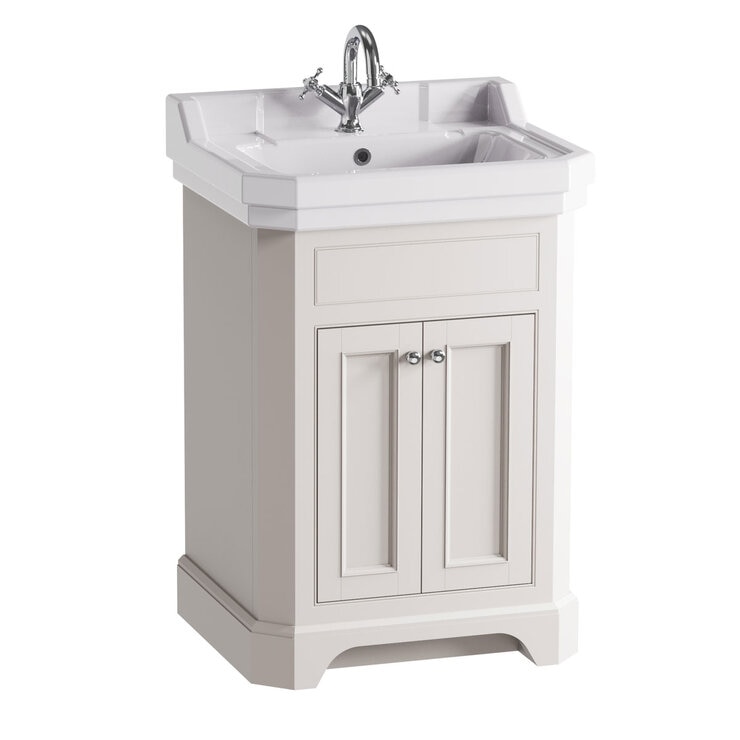 Tavistock Abbot 61.0 cm Floor Mounted Vanity Unit in White