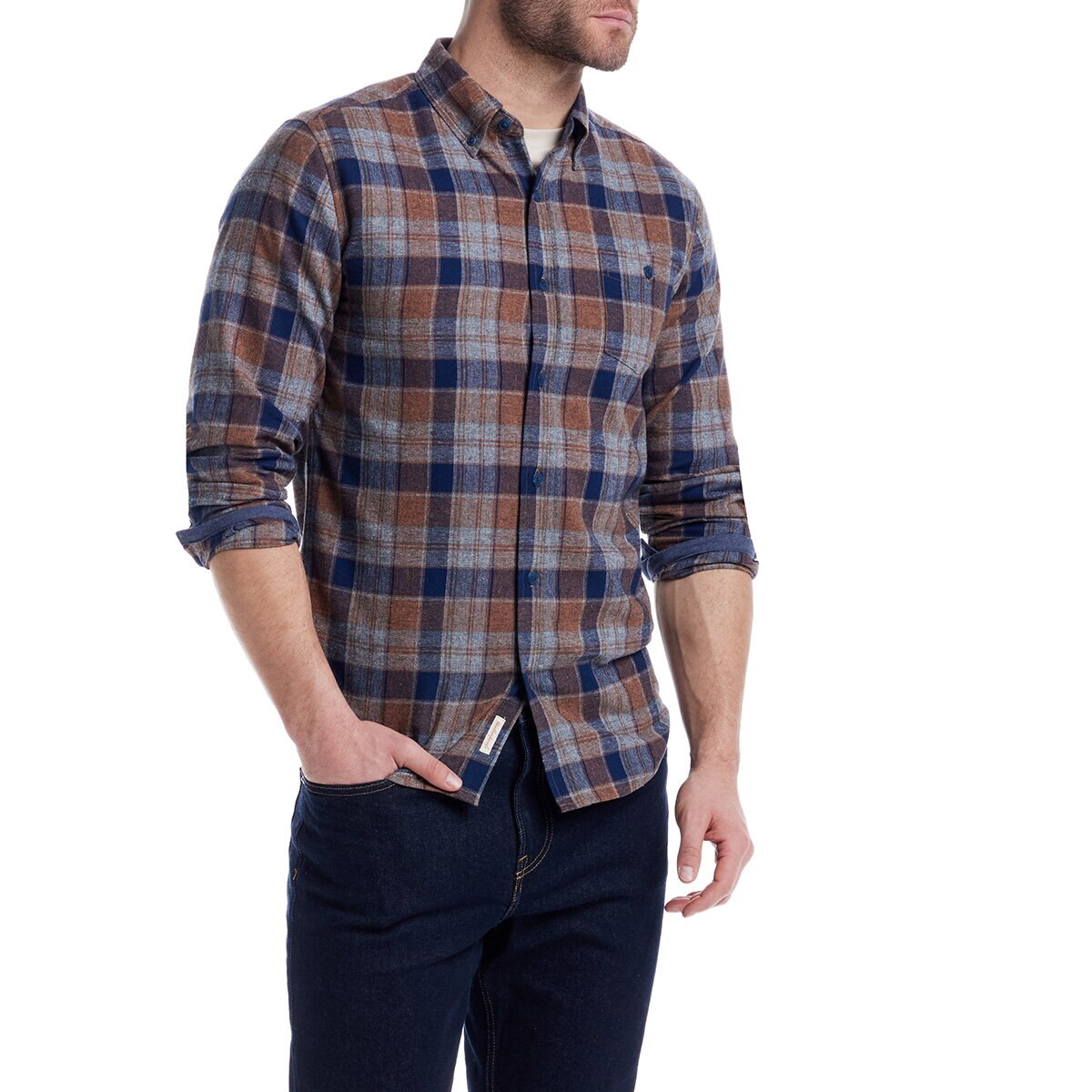 Weatherproof Men's Long Sleeve Flanne lShirt