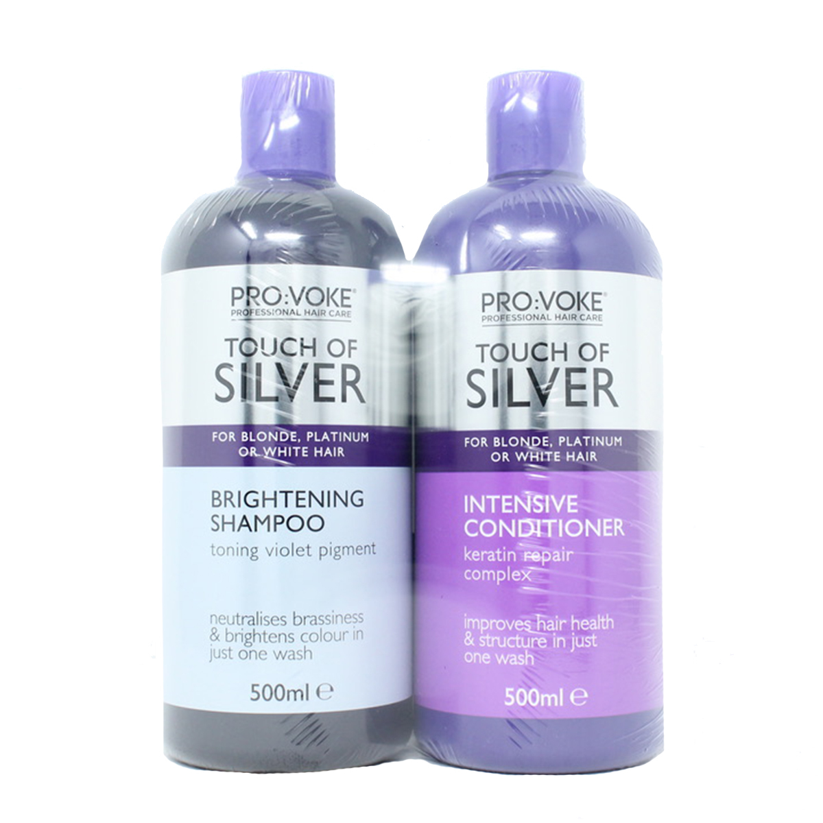 PRO:VOKE Touch of Silver Shampoo & Conditioner, 2 x 500ml