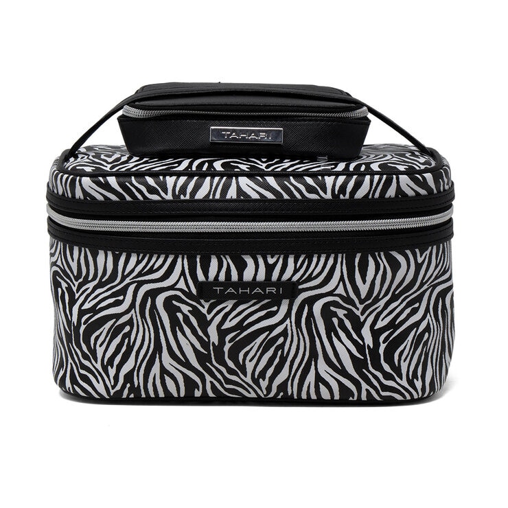Tahari Cosmetic Case 2 Piece Travel Set in Black Tahari Cosmetic Case 2 Piece Travel Set in Black