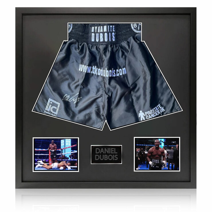 Daniel Dubois Signed Shorts Elite Frame Daniel Dubois Signed Shorts Elite Frame