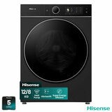 Hisense KitchenFit 5i Series WD5I1245BBRH 12kg / 8kg Washer Dryer, A Rated in Black Hisense KitchenFit 5i Series WD5I1245BBRH 12kg / 8kg Washer Dryer, A Rated in Black