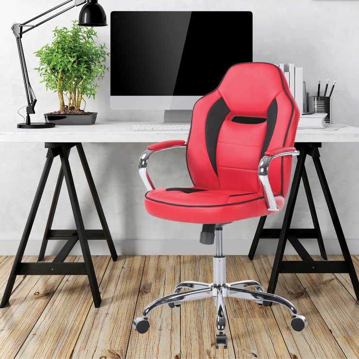Global Furniture Sporty Racer Office Chair in 2 Colours Costco UK