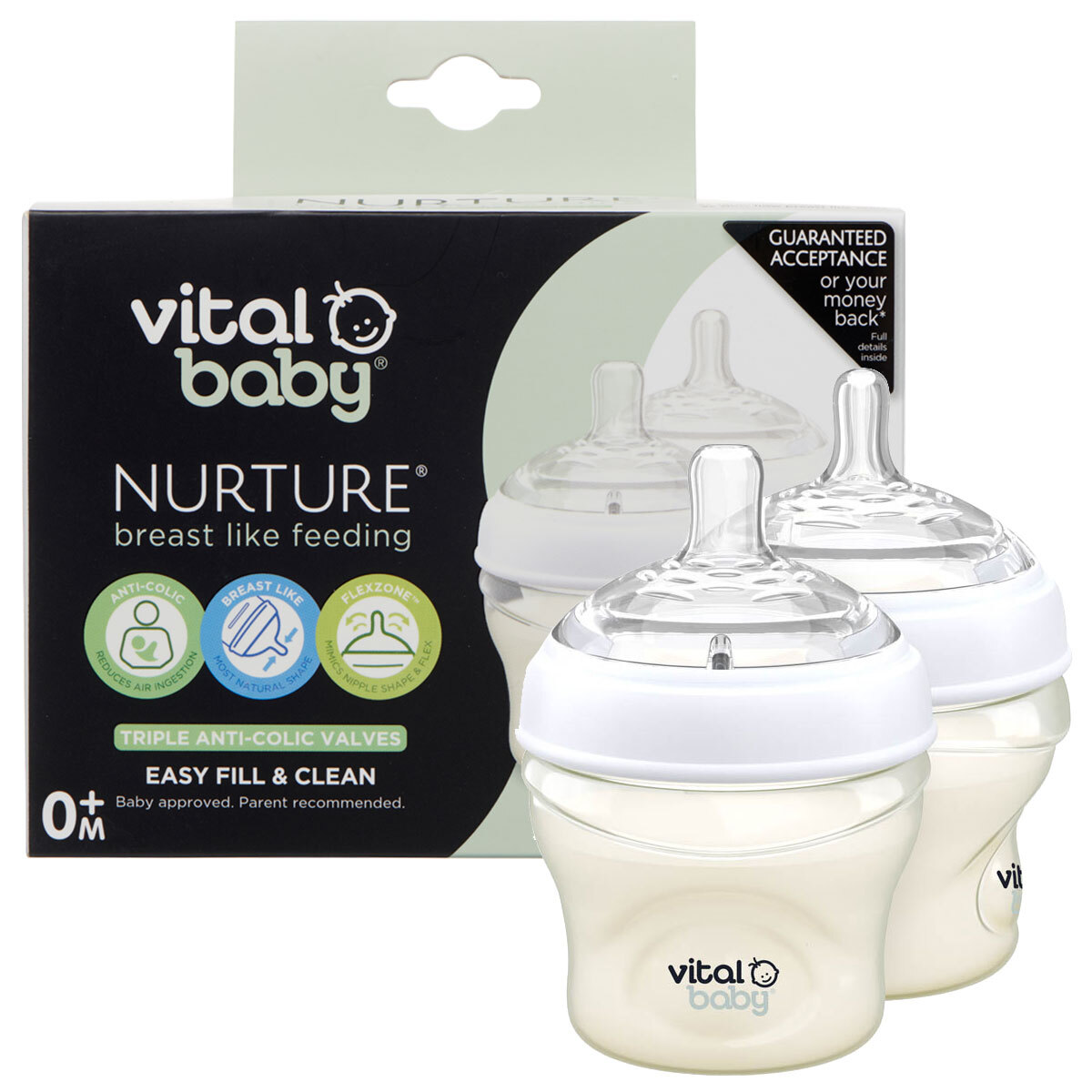 Vital Baby Nurture Flexcone Electric Breast Pump with 3 x 150ml Bottles and 30 x Storage Bags