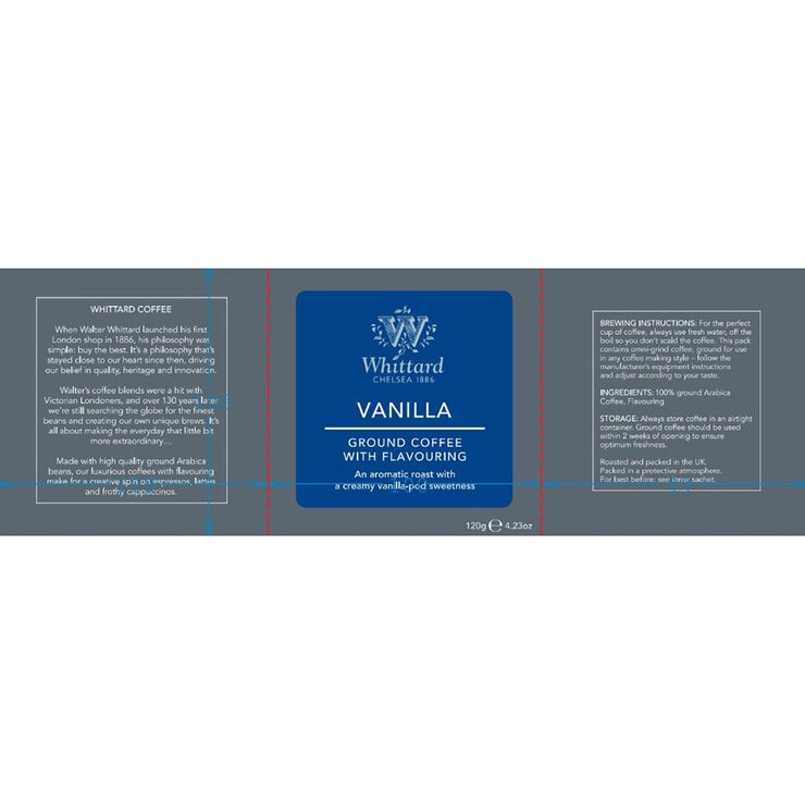 Vanilla Ground Coffee with Flavouring, 120g Vanilla Ground Coffee with Flavouring, 120g