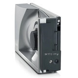 Side profile of Mytiny Foldable Food Slicer in Silver Side profile of Mytiny Foldable Food Slicer in Silver