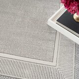 Glitz Silver Border Rug in 3 Sizes