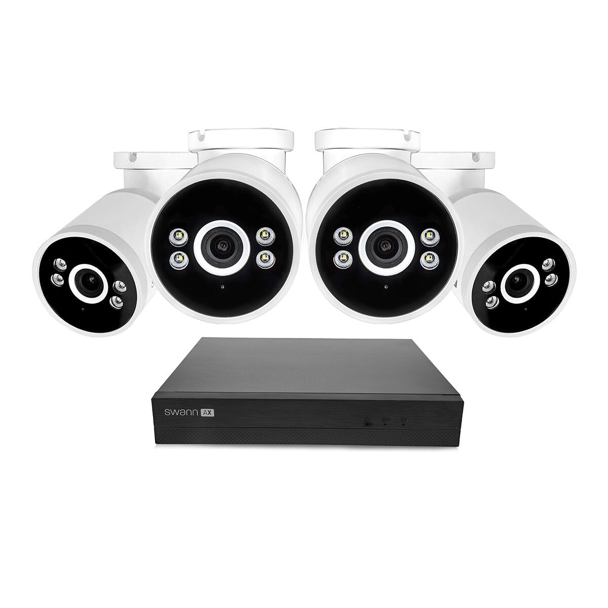 Swann 4K NVR 8 x Channel / 4 x NHD-ADVANXB Bullet Cameras with 1TB HDD SWNVK-8ADVANX4B-EU
