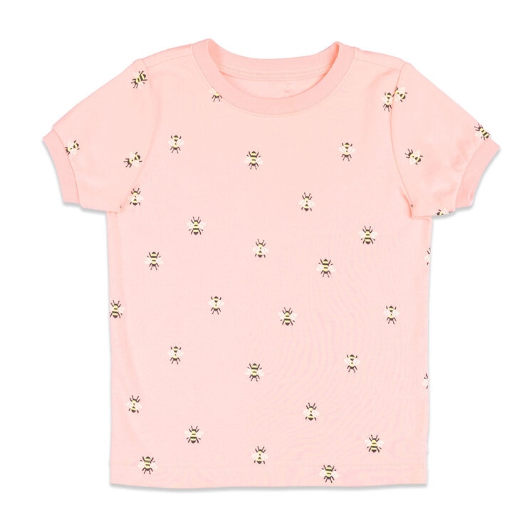 Pekkle Summer Pyjama 4 Piece Set in Daisy & Bees, 3 Years