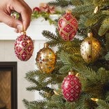 Buy Red & Gold Glass Ornaments Overview Image at Costco.co.uk
