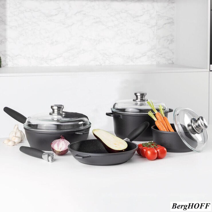 BergHOFF Eurocast Nonstick 7 Piece Cookware Set Costco UK