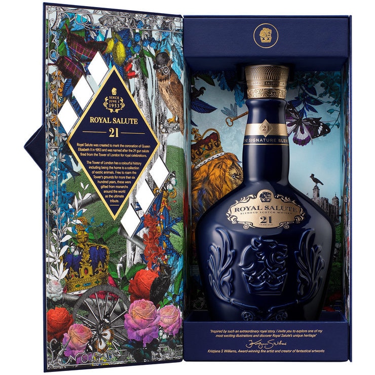 Royal Salute 21 Year Old Whisky 70cl In Sapphire Flagon Costco Uk