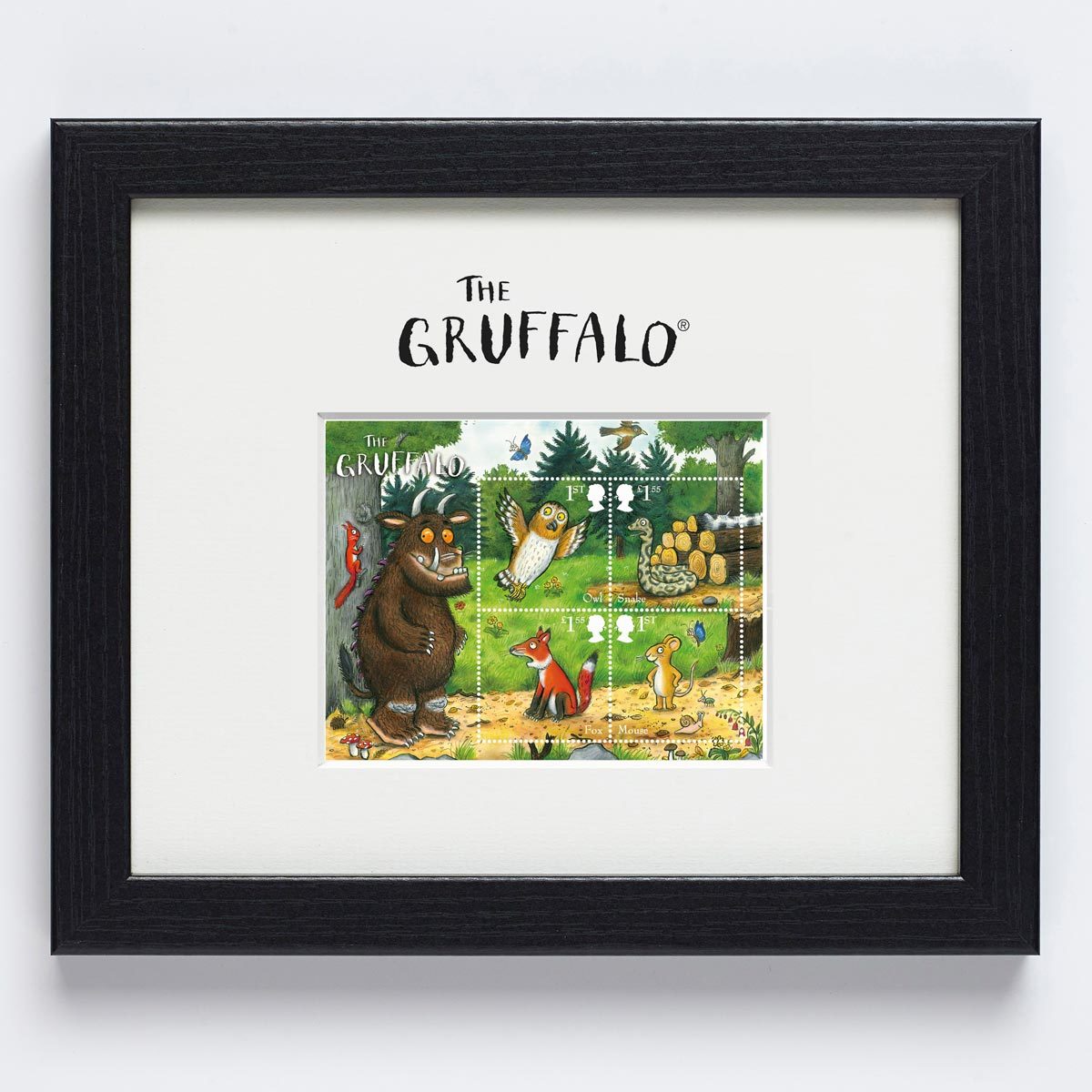 Gruffalo Framed Royal Mail® Collectable Stamps Miniature Sheet