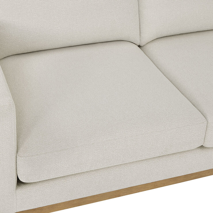 Henredon Murphy Cream Fabric Corner Sofa with Reversible Chaise