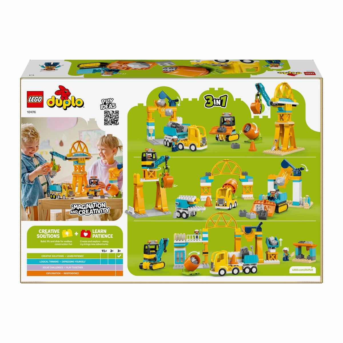 LEGO Duplo Town 3 in 1 Construction Site and Vehicles - Model 10476 (3+ Years)