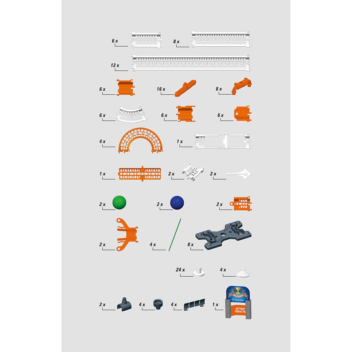 Buy Clementoni Action & Reaction Chaos Effect Marble Run Parts Image at Costco.co.uk