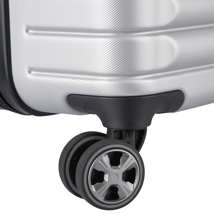 Delsey 2 Piece Hardside Luggage Set in Silver