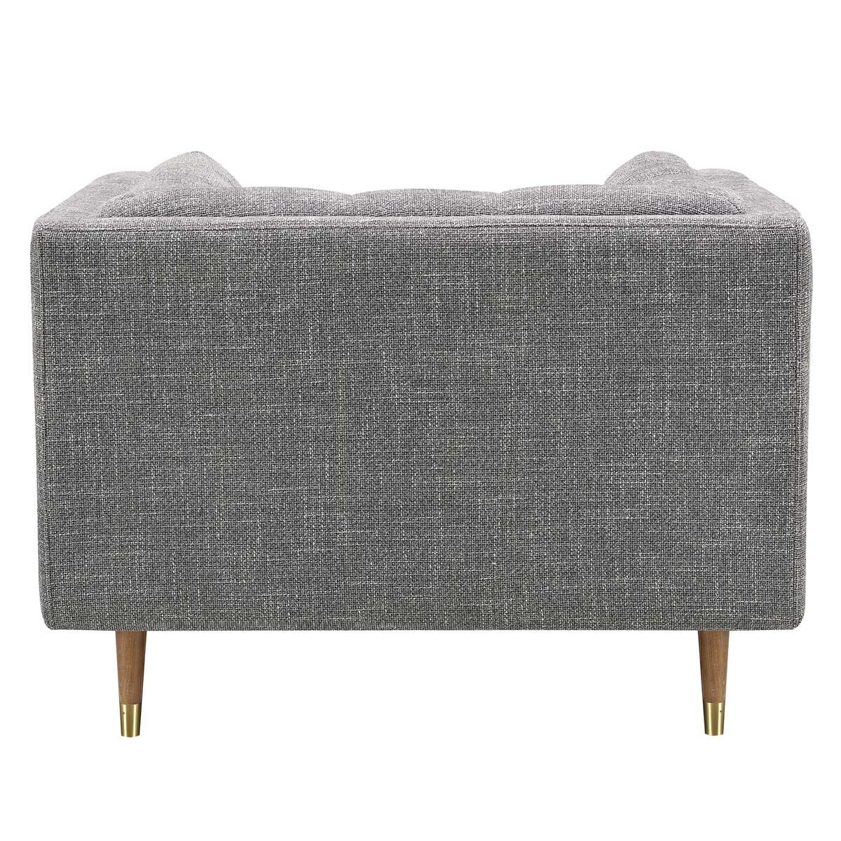 Isla Grey Fabric Armchair