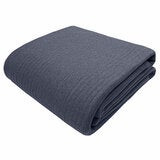 Safdie Cotton Blend Blue Jersey Blanket, 224 x 234 cm Safdie Cotton Blend Blue Jersey Blanket, 224 x 234 cm
