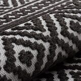 Concept Looms Jazz Deco Indoor / Outdoor Rug in Grey, 290 x 190 cm