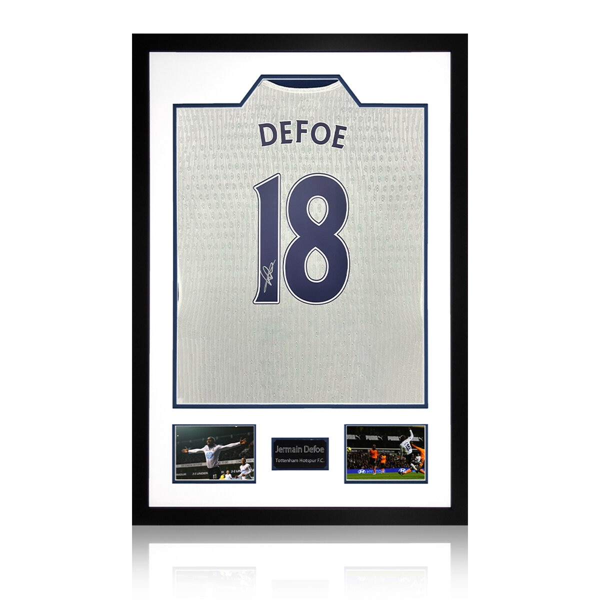 Jermain Defoe Signed Tottenham Premium Frame
